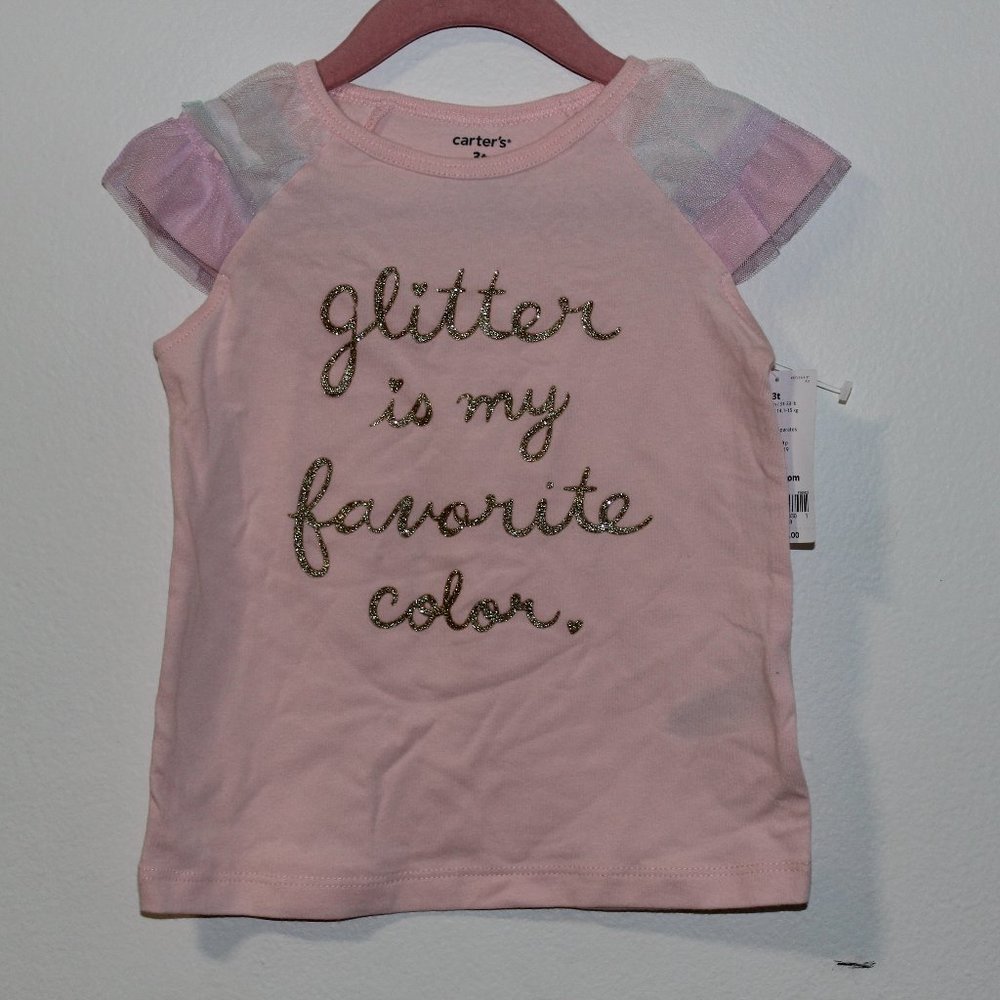Carter's glittery Graphic Tee